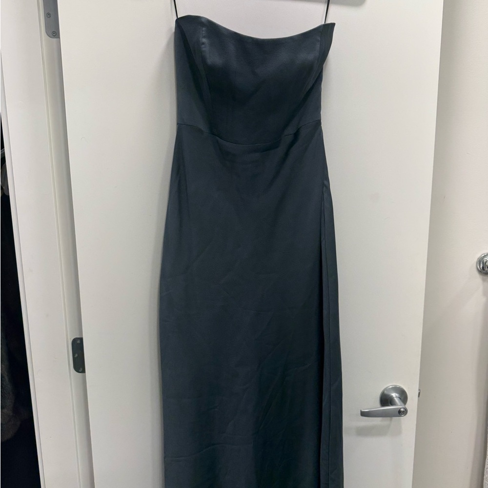 Park & Fifth Charcoal Strapless Dress